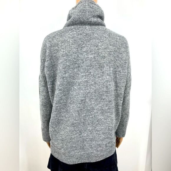 J.Crew Women’s Funnel Neck Grey Sweater Size S - Picture 6 of 9